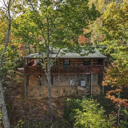 View! Cozy, Private, Fireplace, Hot Tub Log Cabin, Honeymoon! Sevierville Luaran gambar
