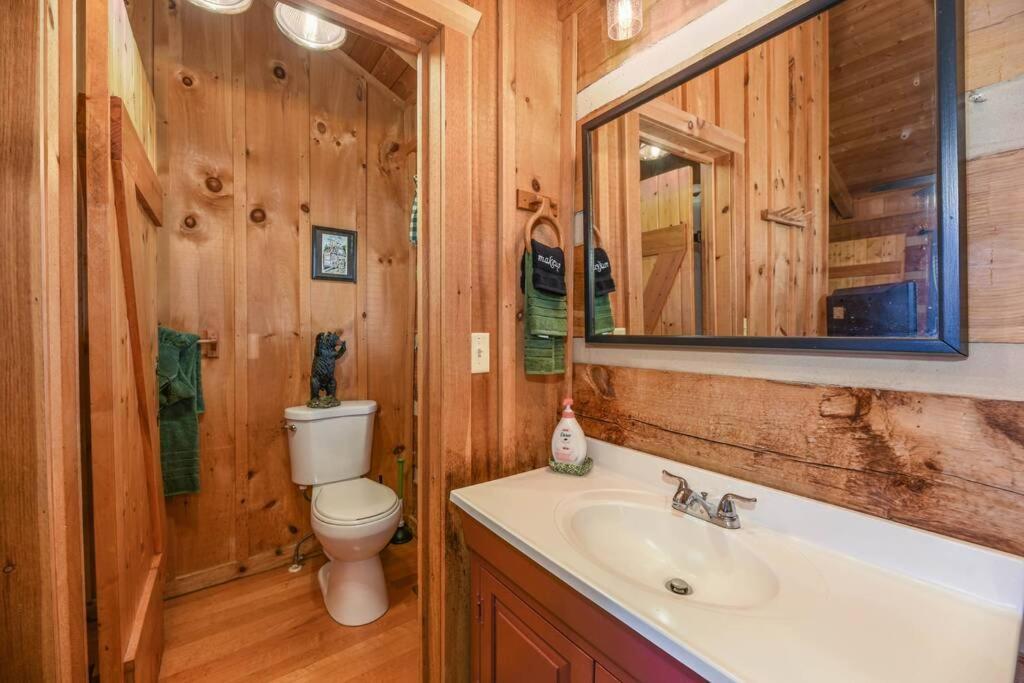 View! Cozy, Private, Fireplace, Hot Tub Log Cabin, Honeymoon! Sevierville Luaran gambar