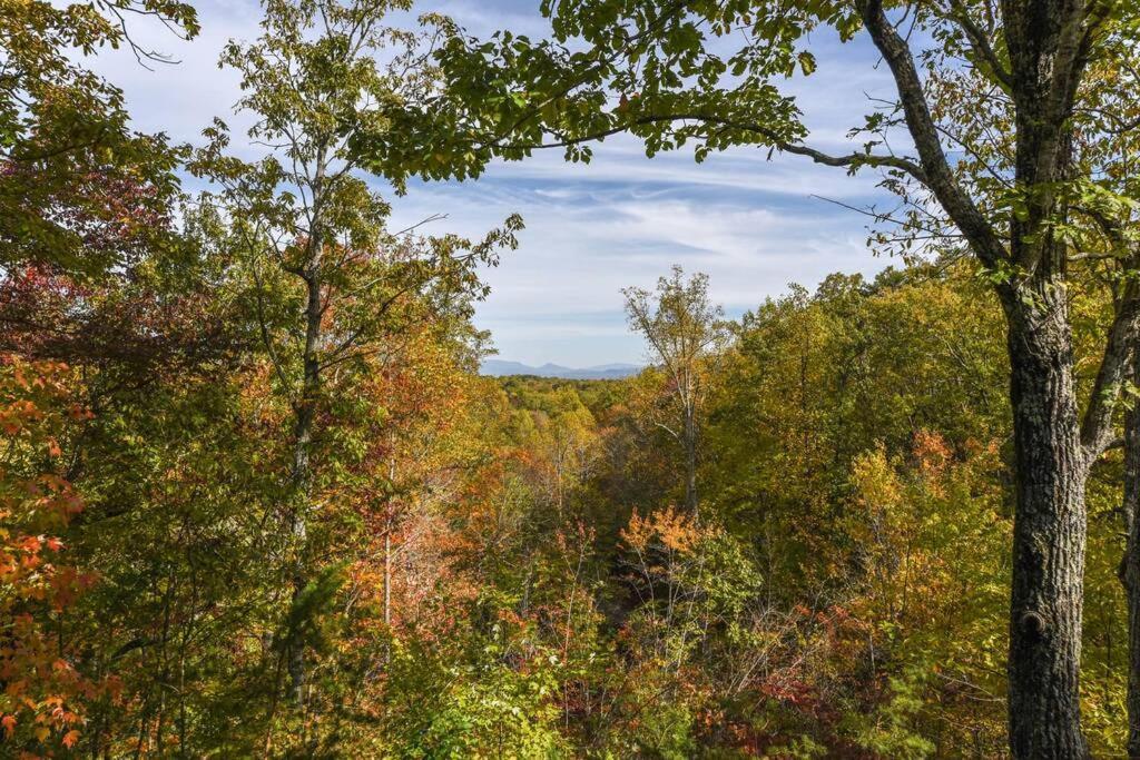 View! Cozy, Private, Fireplace, Hot Tub Log Cabin, Honeymoon! Sevierville Luaran gambar