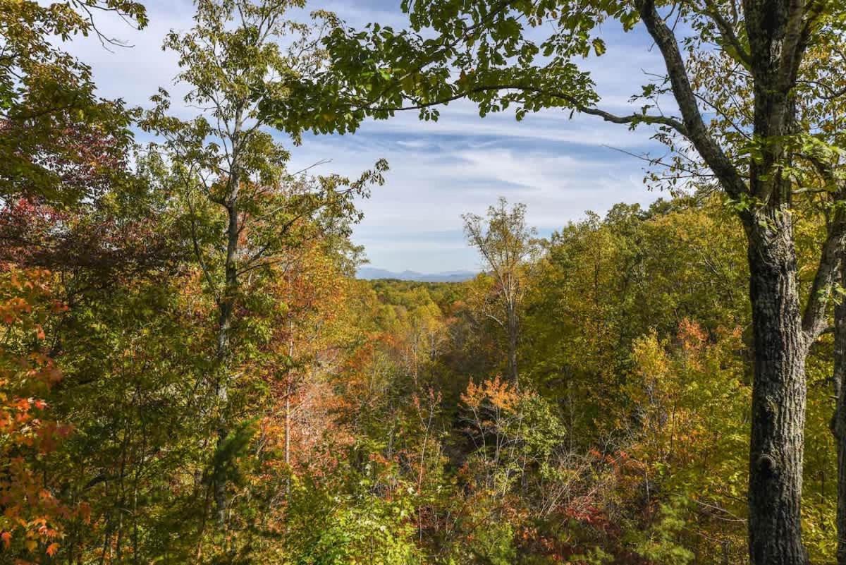 View! Cozy, Private, Fireplace, Hot Tub Log Cabin, Honeymoon! Sevierville Luaran gambar
